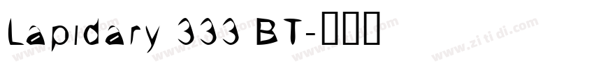 Lapidary 333 BT字体转换